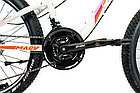 Велосипед гірський Crosser P6-2 24" рама 13 дюйми Білий, фото 7