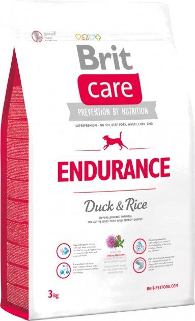 Сухий корм для активних собак всіх порід з качкою та рисом Brit Care Endurance 3 кг