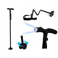 Трость палочка для ходьбы с фонариком подсветкой складная телескопическая опора для ходьбы Trusty Cane, Gp,