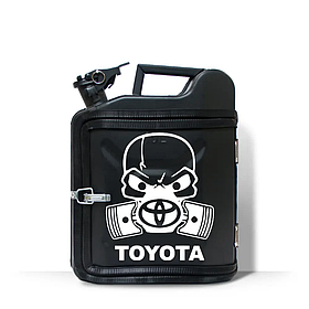 Каністра бар оригінальний подарунок чоловікові на 10 л. "Toyota" Чорний