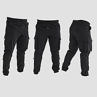 Мужские штаны карго весна осень брюки джогеры черные топ качество
