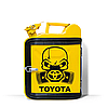 Каністра бар оригінальний подарунок чоловікові на 10 л. "Toyota" Чорний, фото 6
