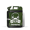 Каністра бар оригінальний подарунок чоловікові на 10 л. "Toyota" Чорний, фото 4