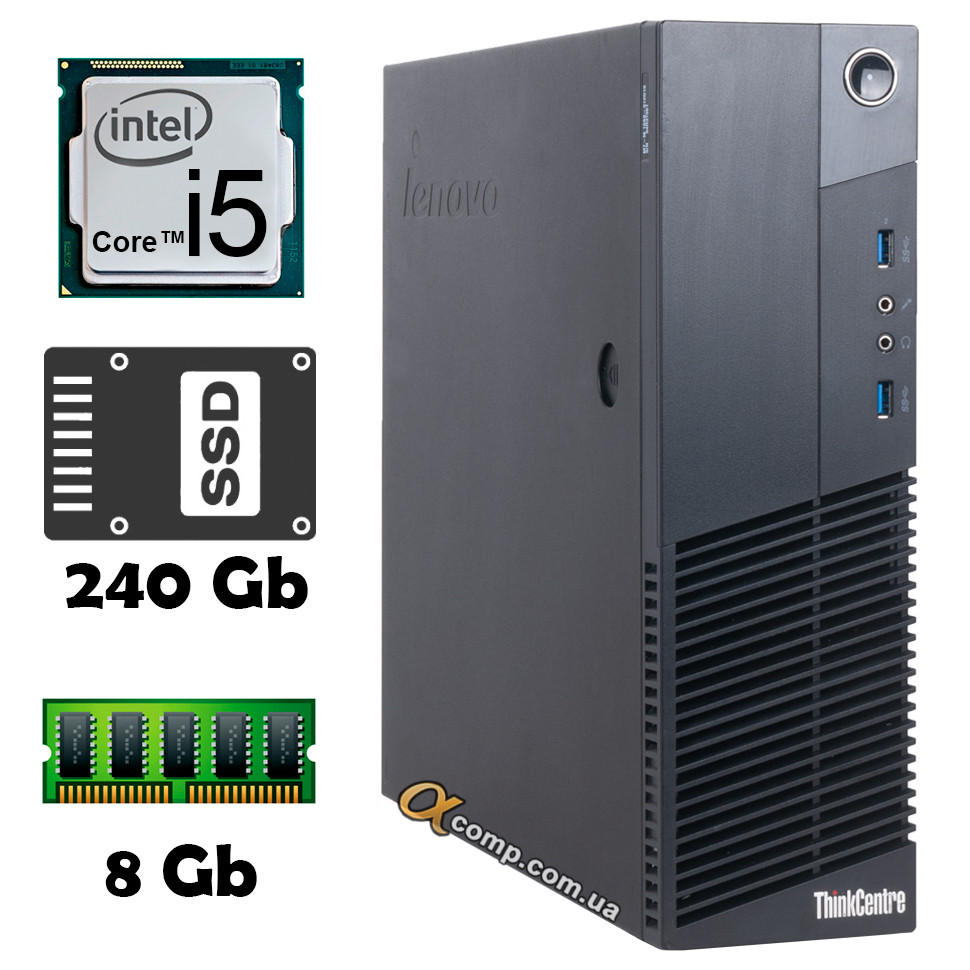 Lenovo ThinkCentre M93p (i5-4430S • 8Gb • ssd 240Gb) dt