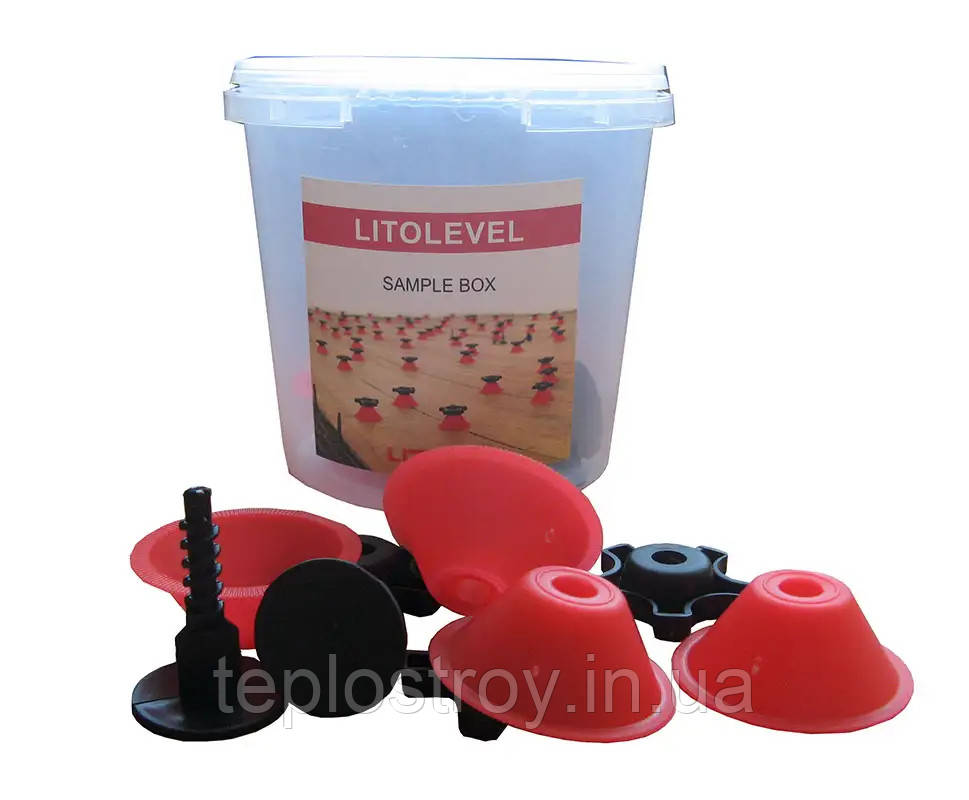 Litolevel - Система вирівнювання плитки. Відро 150 шт, фото 1