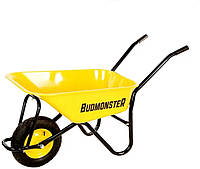 Тачка строительная BudMonster, 85 л, грузоподъемность 200 кг, колесо пневмо 4х8 (01-006)