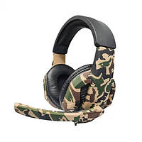 Ігрові навушники ARMY-96 A Camouflage з мікрофоном дротові, Gp1, Гарної якості, гарнітура навушники для телефона, блютуз навушники