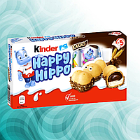 Батончики бегемотики со вкусом какао Kinder Happy Hippo Cacao, Германия