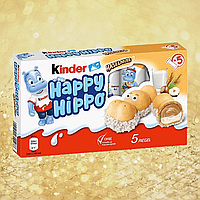 Батончики бегемотики с ореховым вкусом Kinder Happy Hippo Hazelnuss, Италия