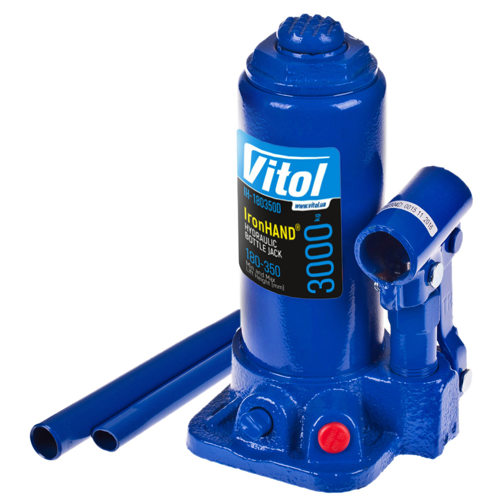 Домкрат пляшковий Vitol IH-180350D-K 3т Iron Hand