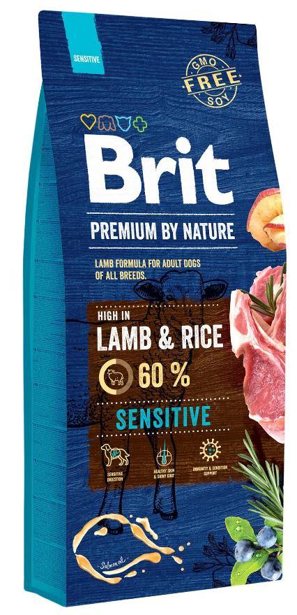 Сухий корм Brit Premium Dog Sensitive Lamb для чутливого травлення для ...