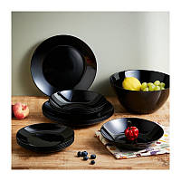 Столовий сервіз Чорний 24 предмети Zelie Black Arcopal Q8504