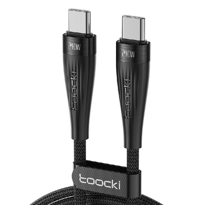 Кабель Toocki USB PD 3.1 Type-C швидке заряджання 240W, E-Marker Chip, 480 Mbps — 2 метри