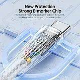 Кабель Toocki USB PD 3.1 Type-C швидке заряджання 240W, E-Marker Chip, 480 Mbps — 2 метри, фото 9