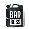 Оригінальний подарунок чоловікові каністра-бар 10 л. з принтом "Bar Boss" Зелений, фото 10