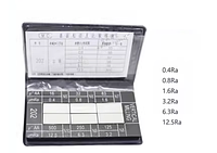 Набор образцов шероховатости 4W - 202 для фрезерования торцевыми фрезами - Ra 0,4 - 12,5 мкм / 6 шт