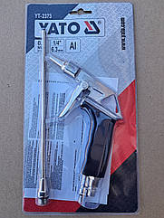 Пістолет пневматичний продувний YATO з подовженим соплом, 1/4", 0.8 MPa [20/40] YT-2373