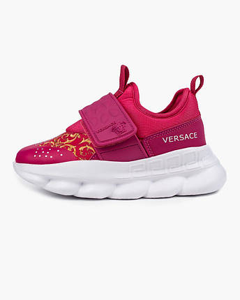 Дитячі Кросівки Versace Kids Chain Reaction Pink / Версаче Кідс Чейн Реакшн Рожеві, фото 1