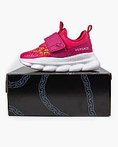 Дитячі Кросівки Versace Kids Chain Reaction Pink / Версаче Кідс Чейн Реакшн Рожеві, фото 3