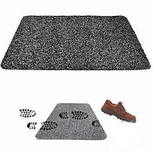 Супервбираючий чарівний килимок для взуття Super Clean mat для передпокою Чорний
