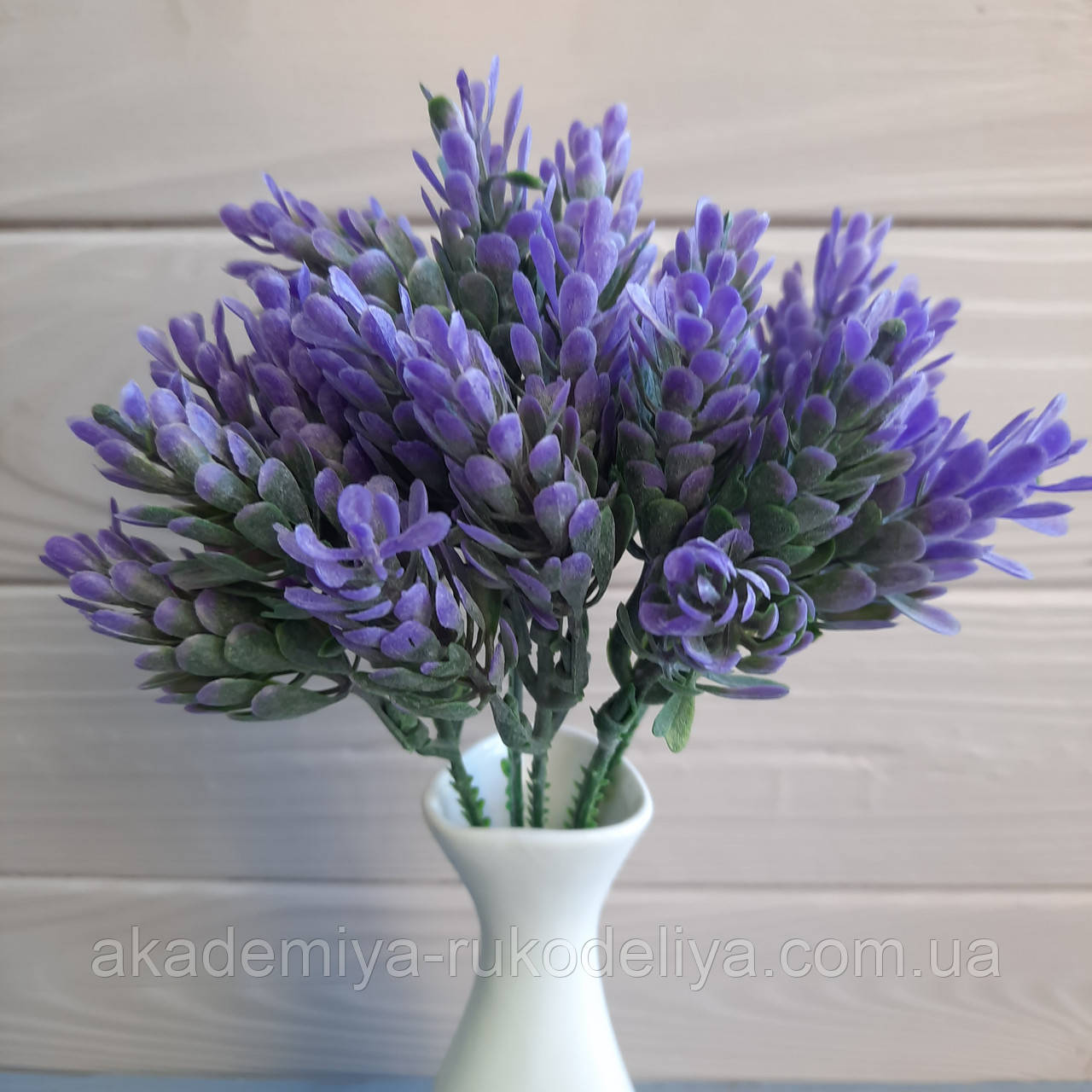 Гілочка хмелю бузкова — (5 гілочок 4.5 см на стебелі), фото 1