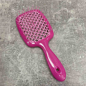 Розчіска пластикова для волосся Stenson 8021 рожева