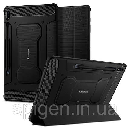 Чохол Spigen для Samsung Galaxy TAB S7+ / S8 + Plus (12.4") — Rugged Armor PRO (ACS01607), фото 1