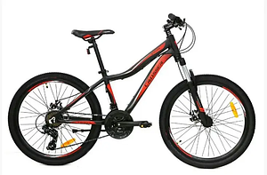 Велосипед гірський Crosser Streаm 26" рама 16" Чорно-червоний