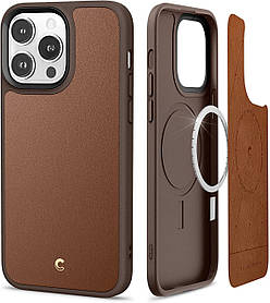 Чохол Spigen для iPhone 14 Pro Max - Cyrill Kajuk MagSafe, Saddle Brown (ACS04881)