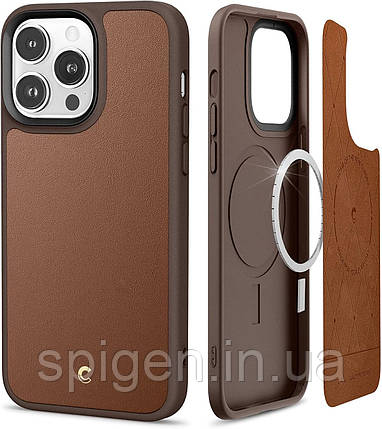 Чохол Spigen для iPhone 14 Pro Max - Cyrill Kajuk MagSafe, Saddle Brown (ACS04881), фото 1
