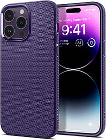 Чохол Spigen для iPhone 14 Pro - Liquid Air, Deep Purple (ACS05578)