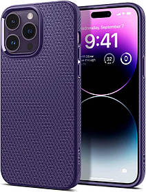 Чохол Spigen для iPhone 14 Pro Max - Liquid Air, Deep Purple (ACS05575)