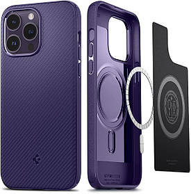 Чохол Spigen для iPhone 14 Pro - Mag Armor (сумісний з MagSafe), Deep Purple (ACS05588)