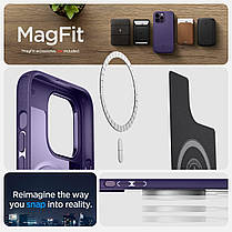 Чохол Spigen для iPhone 14 Pro Max - Mag Armor (сумісний з MagSafe), Deep Purple (ACS05584), фото 5