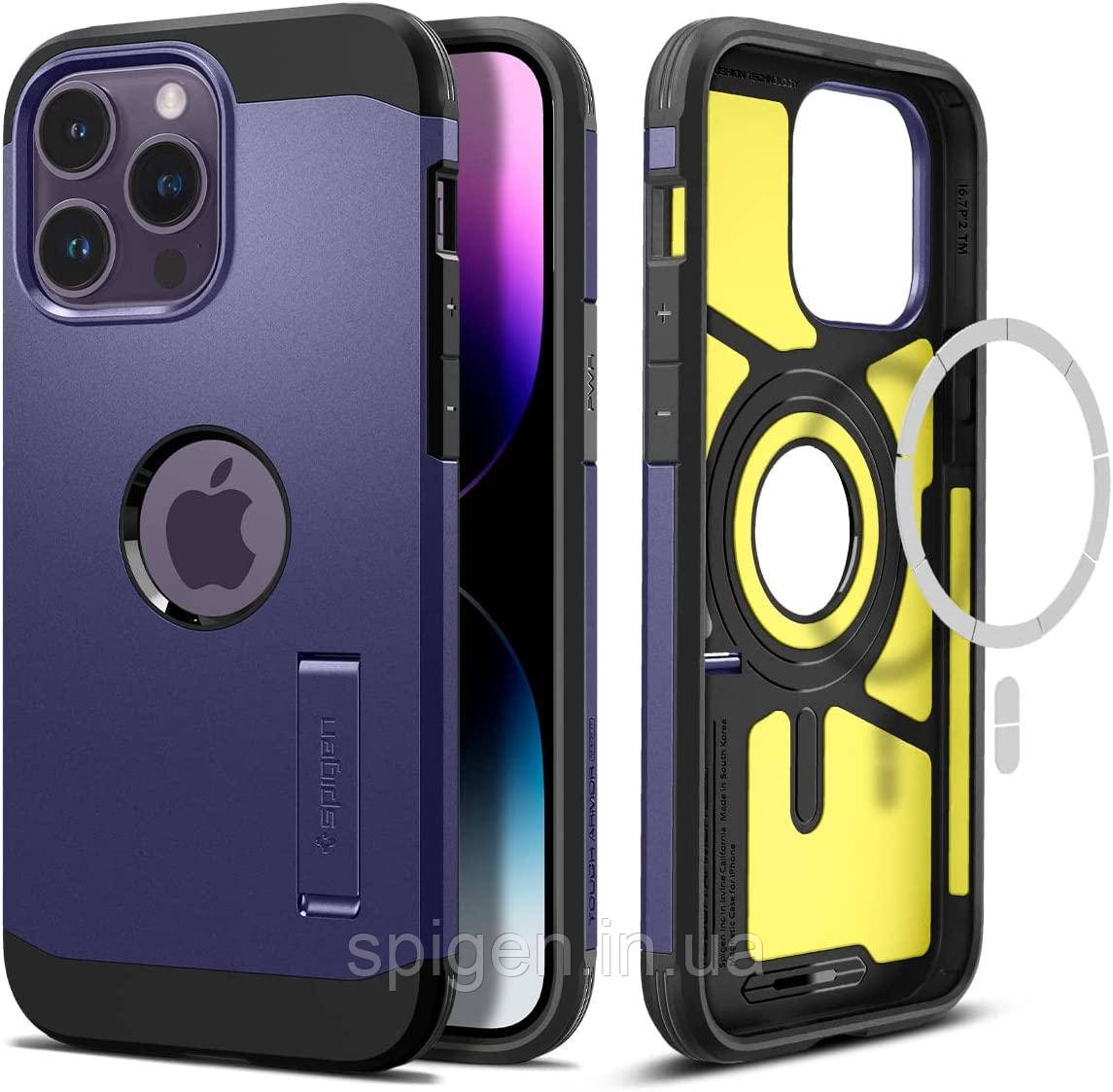Чохол Spigen для iPhone 14 Pro Max - Tough Armor MAG (MagSafe), Deep Purple (ACS05576)