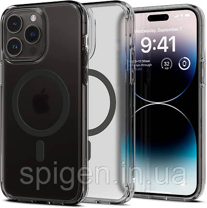 Чохол Spigen для iPhone 14 Pro - Ultra Hybrid MagSafe, Frost Black (ACS05586), фото 1