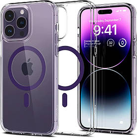 Чохол Spigen для iPhone 14 Pro Max - Ultra Hybrid MagSafe, Deep Purple (ACS05581)