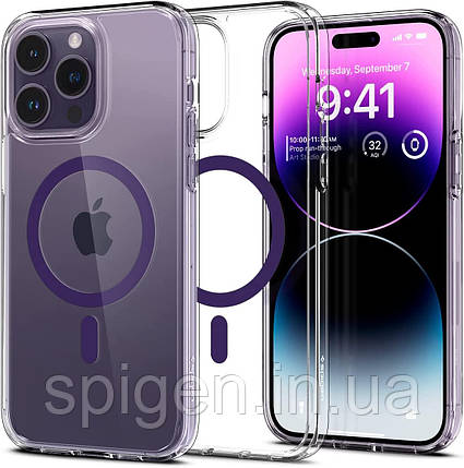 Чохол Spigen для iPhone 14 Pro Max - Ultra Hybrid MagSafe, Deep Purple (ACS05581), фото 1