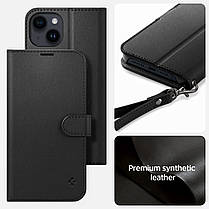 Книга - Чохол Spigen для iPhone 14 Wallet S, Classic Black (ACS05421), фото 5