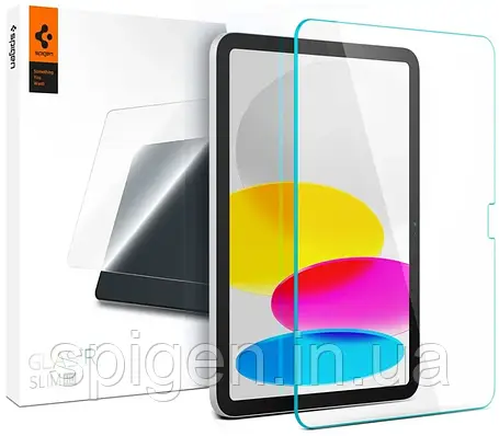 Захисне скло Spigen для iPad 10 (10.9") 2022 Screen Protector GLAS.tR Slim HD (AGL05541), фото 1