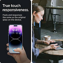 Захисне скло Spigen для iPhone 14 Pro Max - (Антишпигун) GLAS.tR Slim ™ Privacy (AGL05211), фото 6