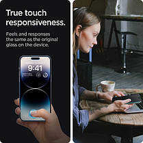 Захисне скло Spigen для iPhone 14 Pro - (Антишпигун) GLAS.tR Slim ™ Privacy (AGL05223), фото 4