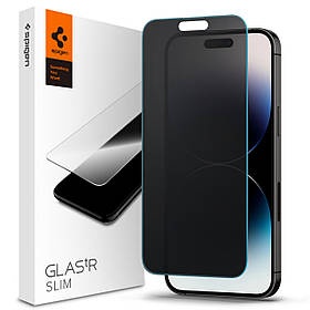 Захисне скло Spigen для iPhone 14 Pro - (Антишпигун) GLAS.tR Slim ™ Privacy (AGL05223)