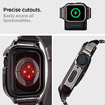 Чохол та ремінець Spigen Metal Fit Pro для Apple Watch (44 / 45 mm), (Ушкоджена упаковка) Graphite (ACS04585), фото 5