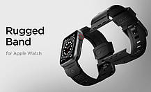 Ремінець Spigen для Apple Watch (41/40/38mm) Rugged Band, Matte Black (AMP02855), фото 5
