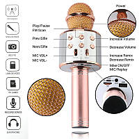 Беспроводной Bluetooth микрофон для караоке KTV-858, SL, Хорошее качество, Микрофоны Sony, микрофон, микрофон
