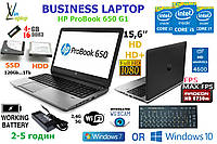 Ноутбук HP PROBOOK 650 G1 15.6"/i7-4800MQ/8Gb/240Gb/Intel HD Graphics 4600 2Gb/1920×1080/TN/2год 50хв(A)(A+)