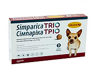 Simparica TRIO (Таблетки от блох, клещей и гельминтов для собак 1,3-2,5 кг) цена за 1 табл.