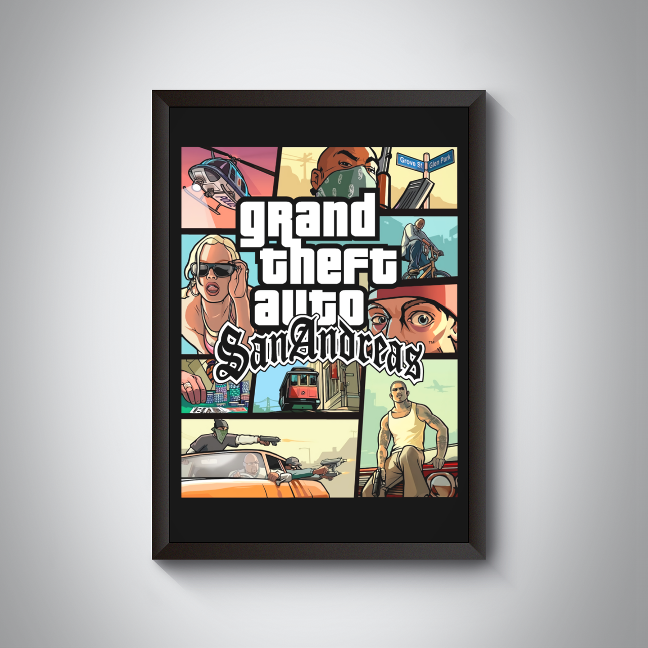 Постер/плакат гри GTA / ГТА Сан Андреас / Grand Theft Auto: San Andreas ...