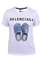 Футболка чоловіча Balenciaga 23-Y-7504 біла